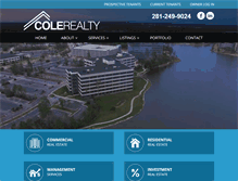 Tablet Screenshot of colerealty.com